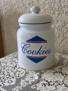 Vintage Badcock Home Furnishing Centers Promotional Ceramic Cookie Jar